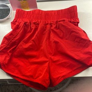cute red shorts